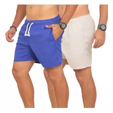 Kit 2 Bermudas Linho Masculino Linha Premium Luxo Praia Top