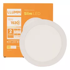 Kit 2 Plafon Led Embutir Redondo 18w 4000k Bronzearte Llum