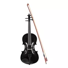 Violin 4-4 Acustico Profesional Madera Estuche Y Accesorios Color Negro Brillante