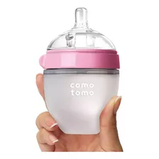 Mamadeira De Silicone Comotomo 150ml Transição Peito Materno