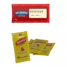 Mostaza Y Ketchup En Sobres Individuales X Cajas De 196u C/u