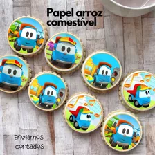 Papel Arroz Redondo Cortado Léo Caminhão Cod01