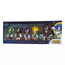 Juguetes Set De 5 Figuras Articulables De Sonic (originales)