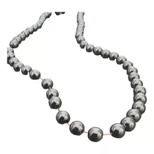 Perla De Piedra Hematite Bolita 4mm,tira De 40cm, 2 Unidades