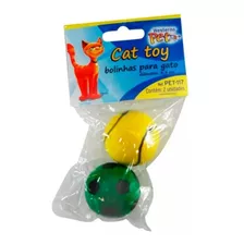 Bolinhas Para Gato Cat Toy 2 Peças Western Pet 117 - Kit Com