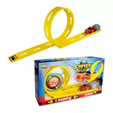 Pista Looping 360º Crazy Streets Com Lançador - Bs Toys