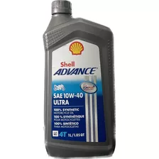 Shell Advance 10w40 Ultra 4t - 4 Litros