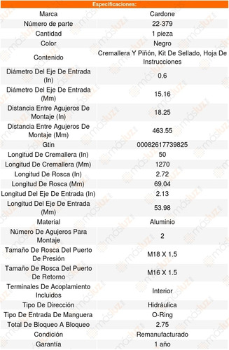 Cremallera Direccion Hidraulica Dodge Charger 2006 Al 2010 Foto 5