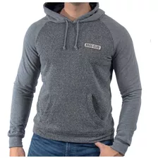 Sudadera Bros Club Manga Rangla Gris Para Moto Casual