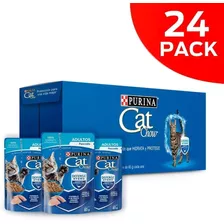 Pack 24 Unidades Alimento Cat Chow Adulto Sabor Pescado 85gr
