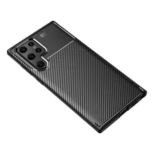 Funda Para Samsung Galaxy S22 Ultra Negra, Carbon