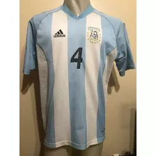 Camiseta Argentina Preolímpico 2004 Doble Tela Jerez #4 Boca