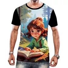 Camisa Camiseta Crian.ças Leitura Amigos Livros Desenhos 3