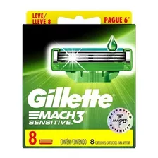 Gillette Mach 3 Sensitive 8 Cartuchos