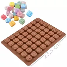 Forma De Silicone Molde Para Chocolate Letras, Números 