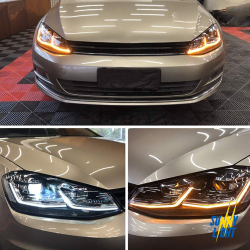 Faros Led Vw Golf 7 Mk7.5 Xenon Drl Plug And Play 2014-2017 Foto 7