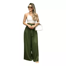 Conjunto Cropped E Calça Pantalona Envelope Lançamento 2021