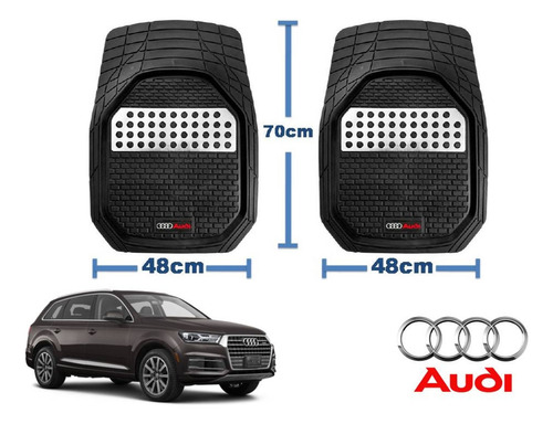 Tapetes 3d Logo Audi + Cubre Volante Q7 2016 A 2022 2023 Foto 5