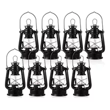 8 Faroles Led Vintage De Huracan De 8 Pulgadas, 12 Led Cali