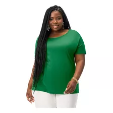 Blusa Feminina Plus Size Secret Glam Verde