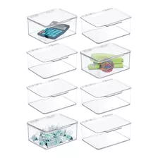 Mdesign - Caja De Almacenamiento Apilable De Plastico Para 