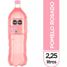 Pack X6 Agua Saborizada Aquarius Pomelo Rosado 2.25 Litros