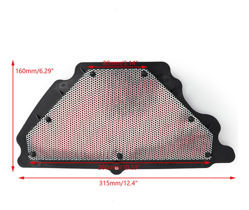 Filtro De Aire Apto Fori Ninja Zx-6r Zx600p Zx6r Foto 6