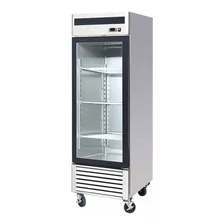 Heladera Exhibidora Vertical Gastronomica Acero Inox 600 Lts