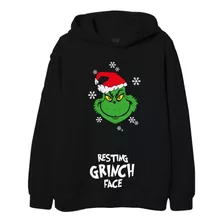 Ugly Sweater Grinch Navideño Resting Face Sudadera Regalo 