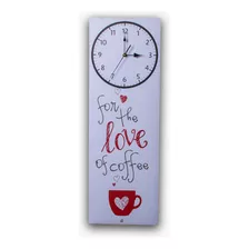 Reloj De Pared Decorativo Love Cafe