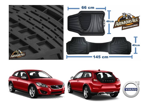 Tapetes Uso Rudo + Cajuela Volvo C30 2011 A 2014 Armor All Foto 2