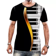 Camiseta Camisa Instrumento Piano Teclado Teclas Arte Som 8