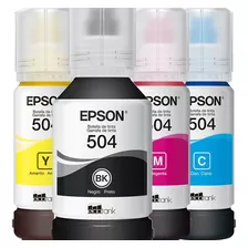 Tinta Original Epson 504 Tinta Continua L4150 L4160 4 Colore
