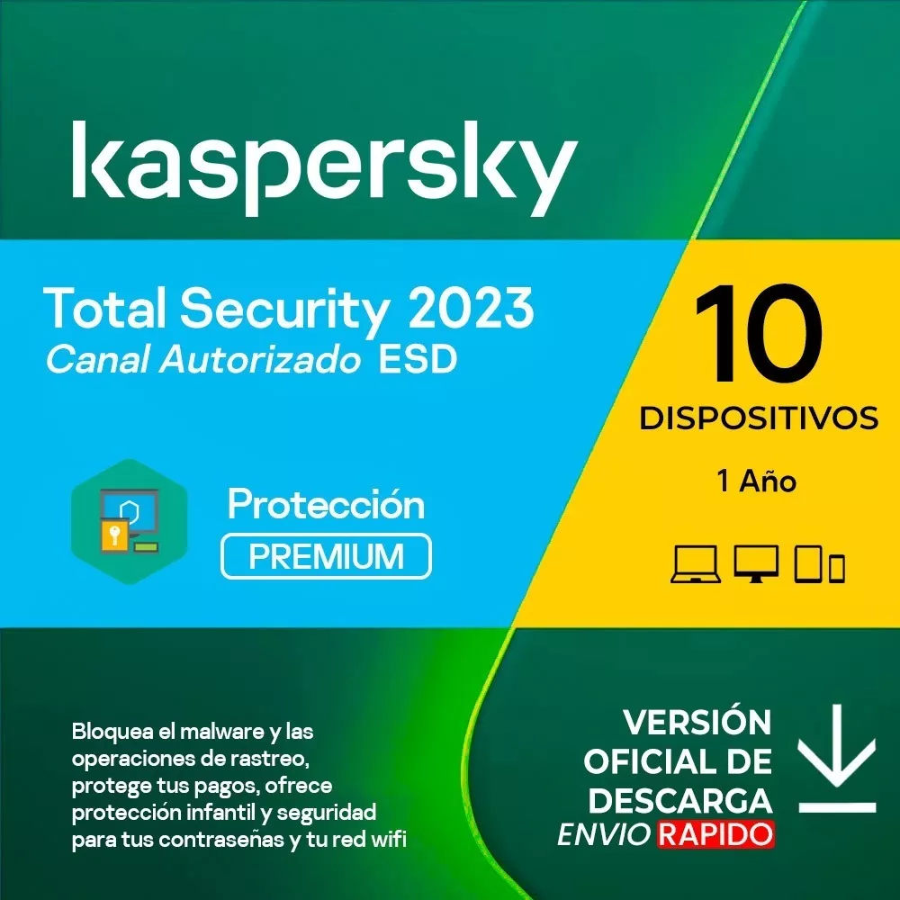 Licencia Kaspersky Total Security 10 Pc