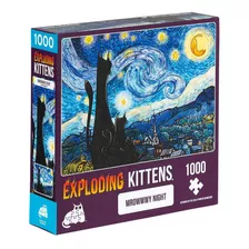 Puzzle Exploding Kittens 1000 Piezas: Mrowwwy Night / Updown