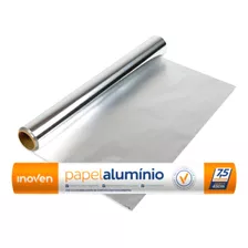 Papel Folha De Aluminio Rolo 45cm X 7,5m Forno Freezer Assar