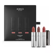 Set De 3 Labiales De Acabado Mate Kiko Milano