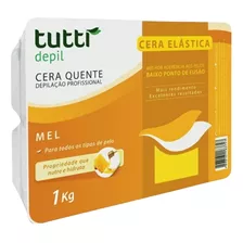 Cera Quente Elástica Mel 1kg Tutti Depil Original Eficiente