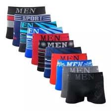 Kit 7 Cuecas Boxer Box Men Sem Costura Atacado Revenda Top