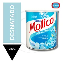 Leite Em Pó Desnatado Molico Kit 4 Unidades - 280g