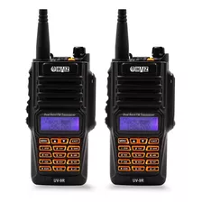 Kit 2 Rádio Comunicador Haiz Hz Uv9r 10w Resistente A Agua