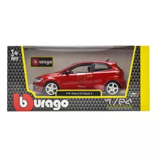 Volkswagen Polo Gti Mark 5 Escala 1:24 Rojo Burago