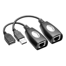 Adaptador Conversor Extensor Até 150m Usb Via Cabo Rede Rj45