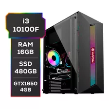 Computador Gamer I3 + 16gb Memória Ssd 480gb + Gtx1650 4gb