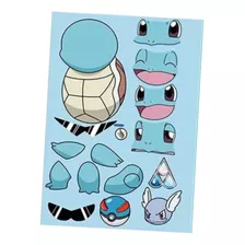 Adesivo Pokémon - Squirtle - Coleção 151 - Monte O Seu 