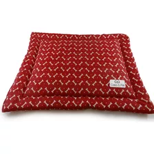 Colchonete Almofada Cama Caminha Pet 100cm X 70cm Tamanho Gg Cor Vermelho