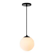 Pendente Lustre Globo Esfera De Vidro Branco Fosco 14cm