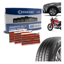 Kit Remendo Conserto Reparo Macarrão Pneu Carro Moto 60 Un 