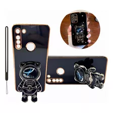 Funda Para Samsung Carcasa Ostentoso Soporte Astronauta Osa