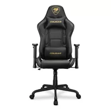 Silla Gamer Deportiva Cougar Armor Elite Royal Negro/dorado Color Negro